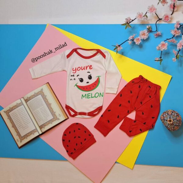 سه تیکه هندونه melon