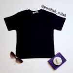 تیشرت تک جیب مشکی - تصویر 2