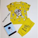 تیشرت شلوارک تمام چاپ فضانورد - تصویر 4