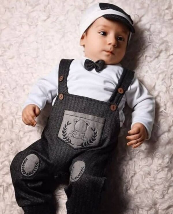 سه تيكه پاپيون دار طرح خرس