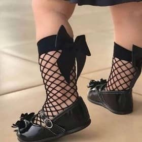 جوراب زنبوری پاپیون دار