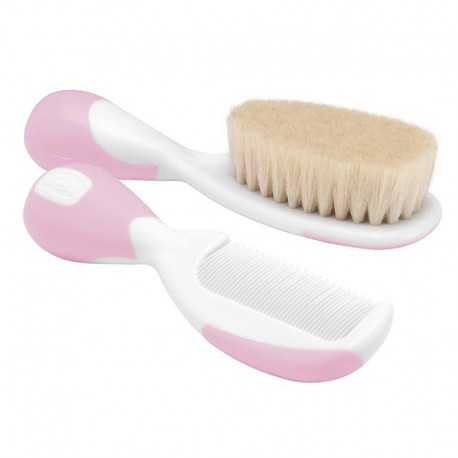 ست برس و شانه نوزادي برند چيكو طرح ساده