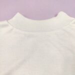 بلوز يقه 3 سانت تک رنگ ساده - تصویر 5