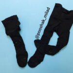 جوراب شلواری بافت طرح قلب - تصویر 3