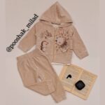 سه تیکه سوئیشرت بلوز شلوار طرح خرس - تصویر 4