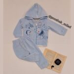 سه تیکه سوئیشرت بلوز شلوار طرح خرس - تصویر 5