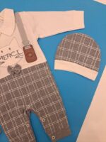 سرهمی ساسبند دار چرم طرح گربه+کلاه - تصویر 4