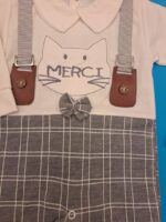 سرهمی ساسبند دار چرم طرح گربه+کلاه - تصویر 3