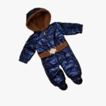 كاپشن سرهمي نوزادی هولوگرامی توخزدار+پاپوش - تصویر 4