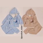 سه تیکه سوئیشرت بلوز شلوار طرح خرس - تصویر 6