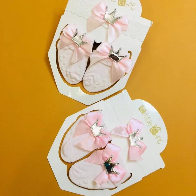 گیفت ست جوراب و هد دخترانه کد 2