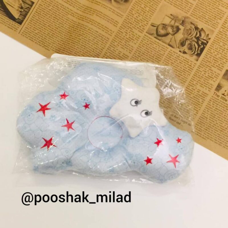 بالش شیردهی و فرمدهی سر نوزاد طرح ابر و ستاره